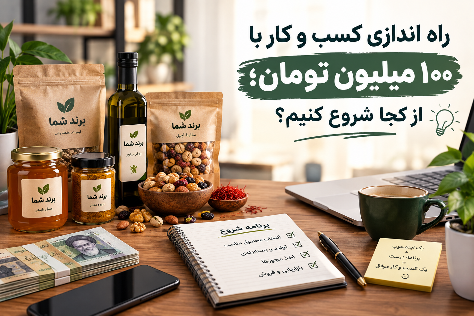 راه اندازی کسب و کار با ۱۰۰ میلیون تومان؛ از کجا شروع کنیم؟