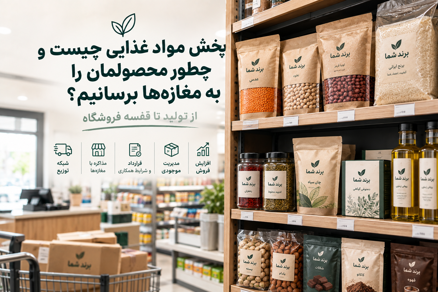 پخش مواد غذایی چیست و چطور محصولمان را به مغازه‌ها برسانیم؟