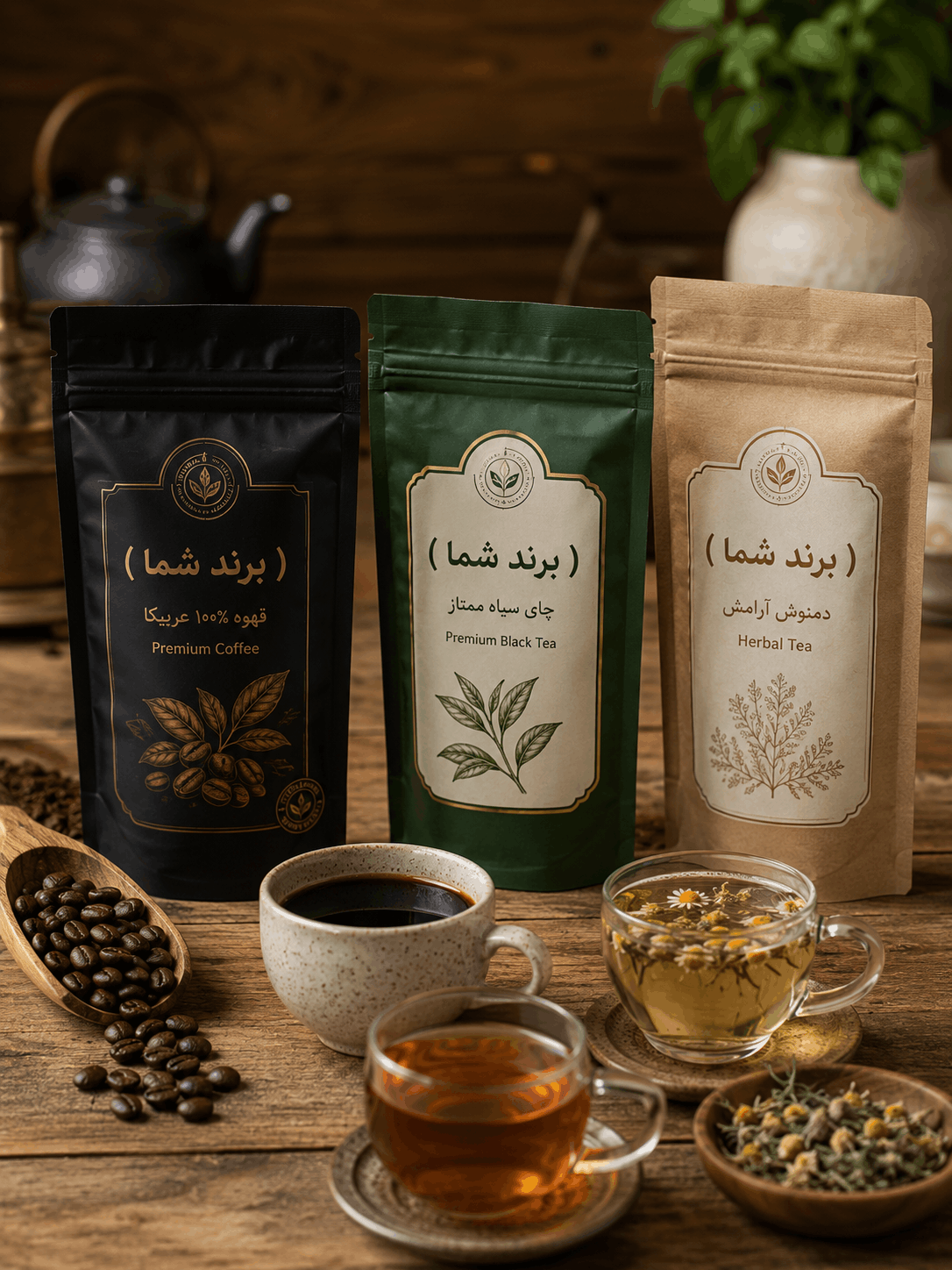 محصول غذایی با برند شما