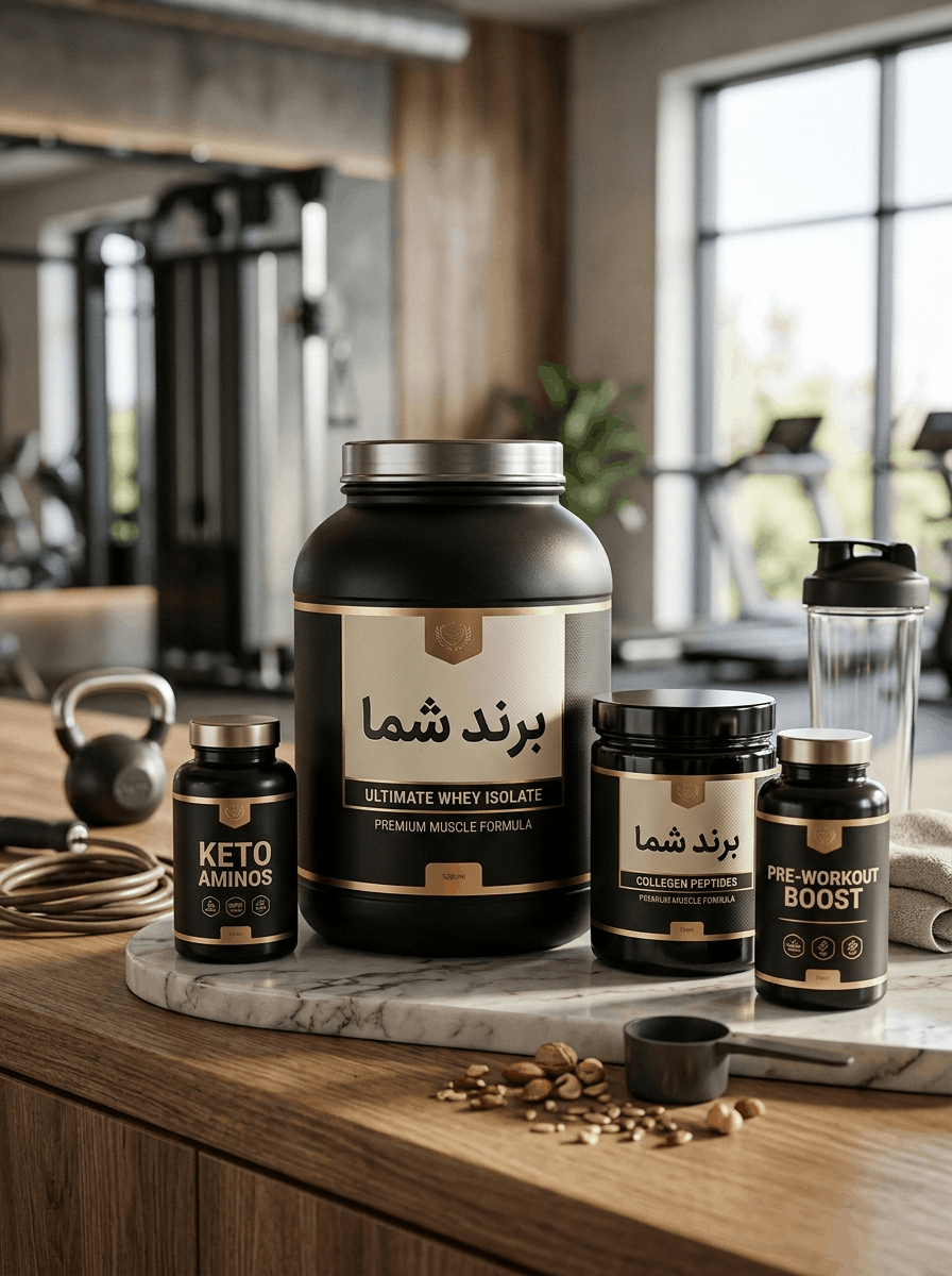 محصول غذایی با برند شما